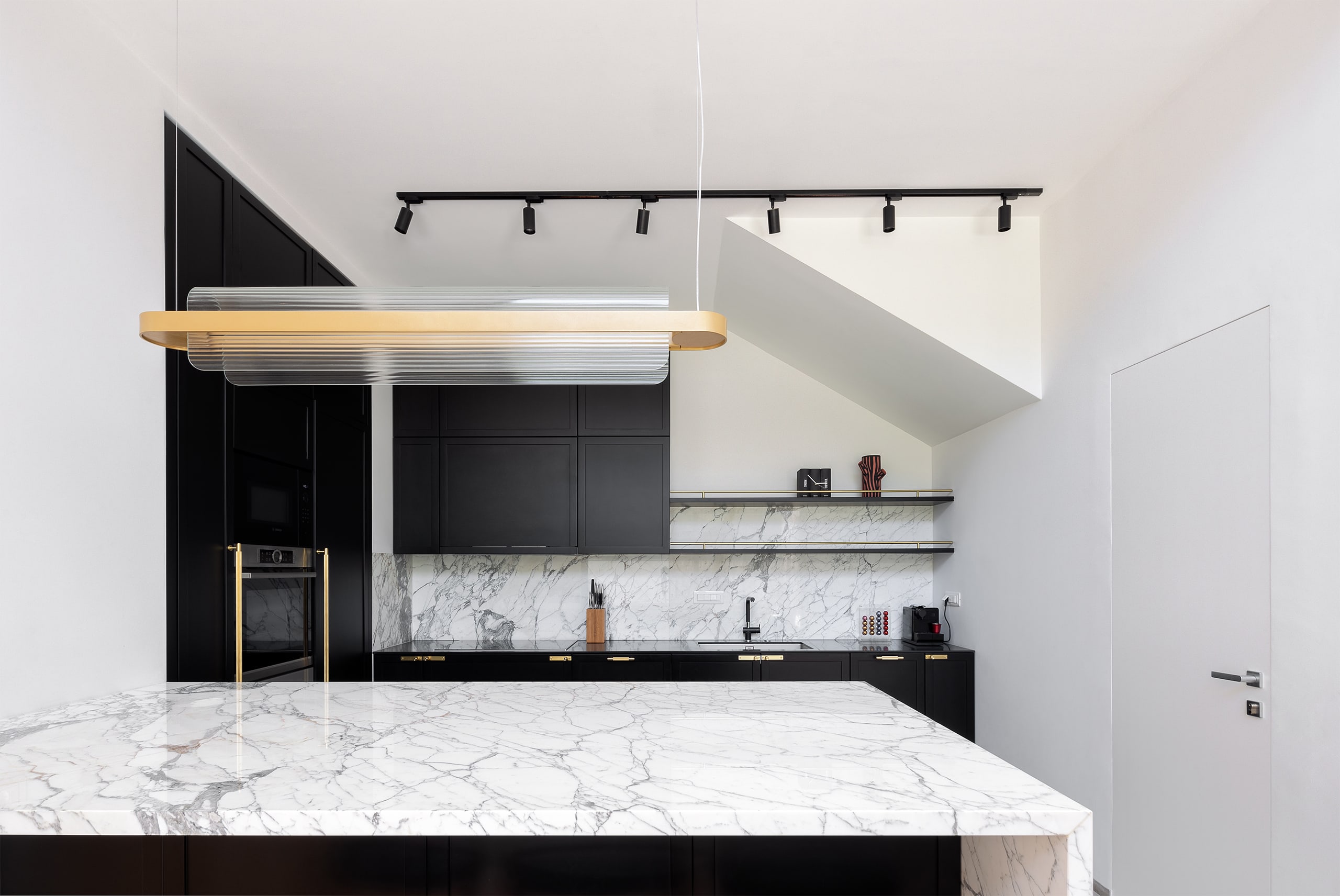 Kitchen with Nami lamp — Private House, Belgrade — KDLN