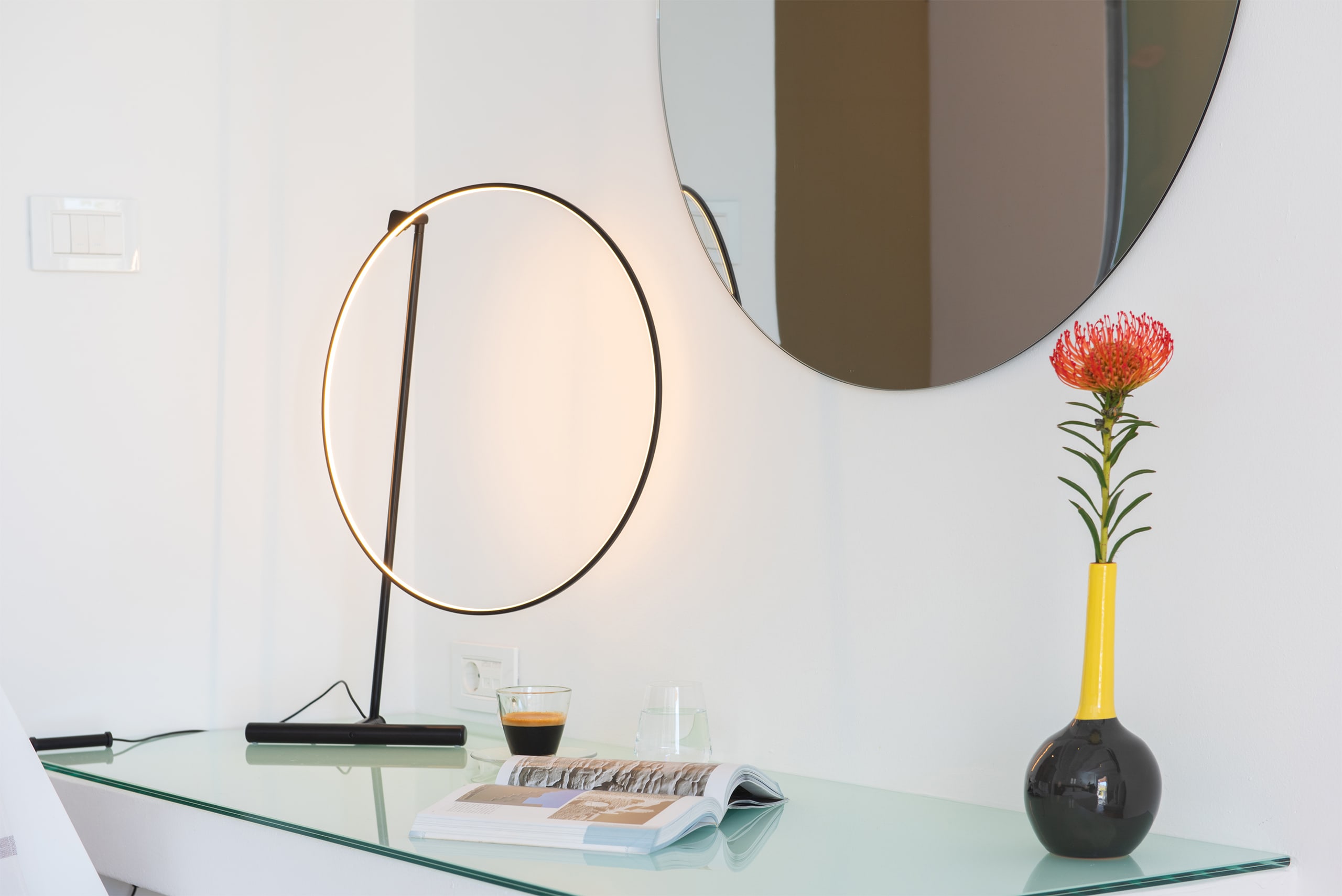 Hotel room with Poise lamp — Sifnos Elements Hotel, Greece — KDLN