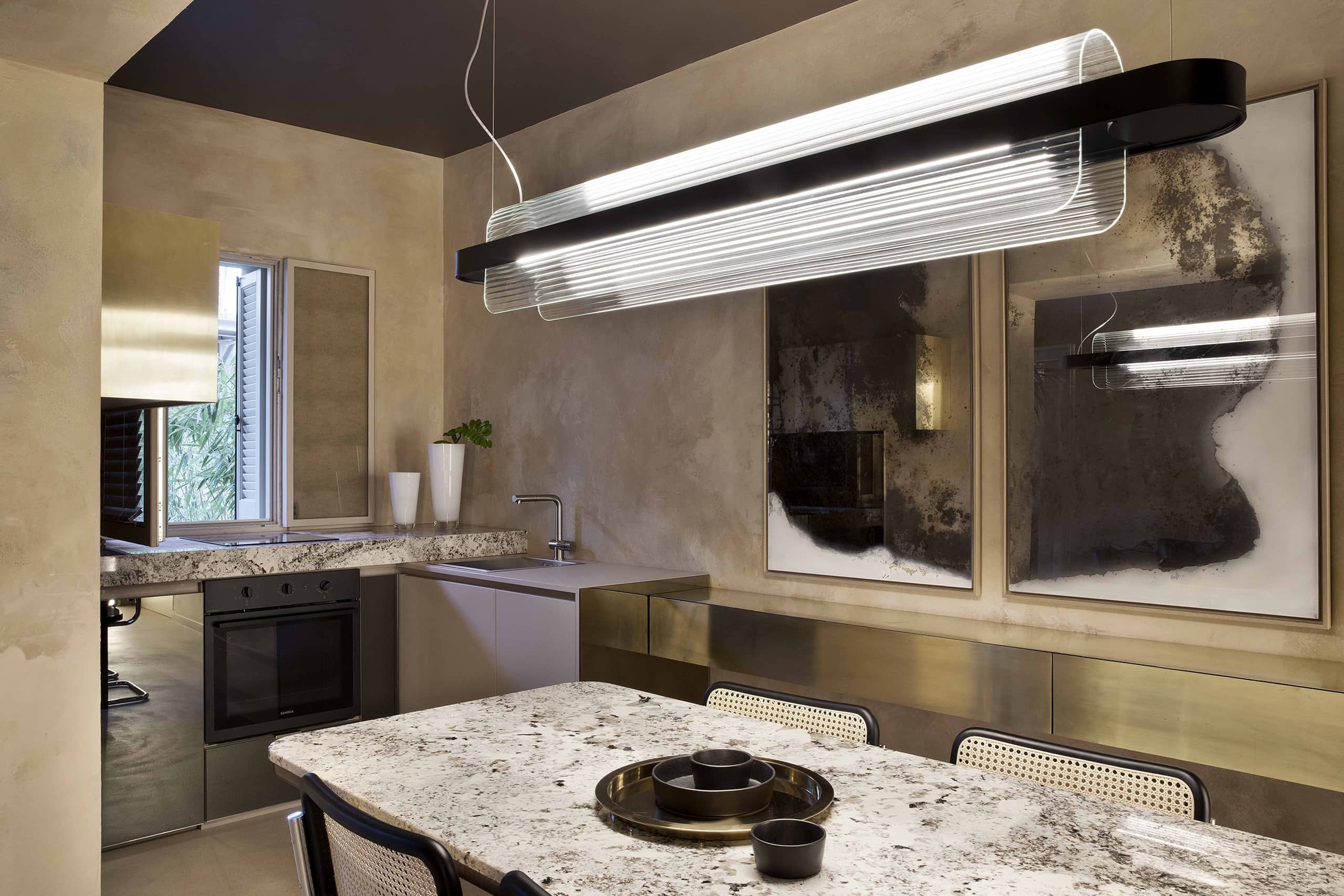 Dining room with Nami lamp — Casa Brag, Bra — KDLN