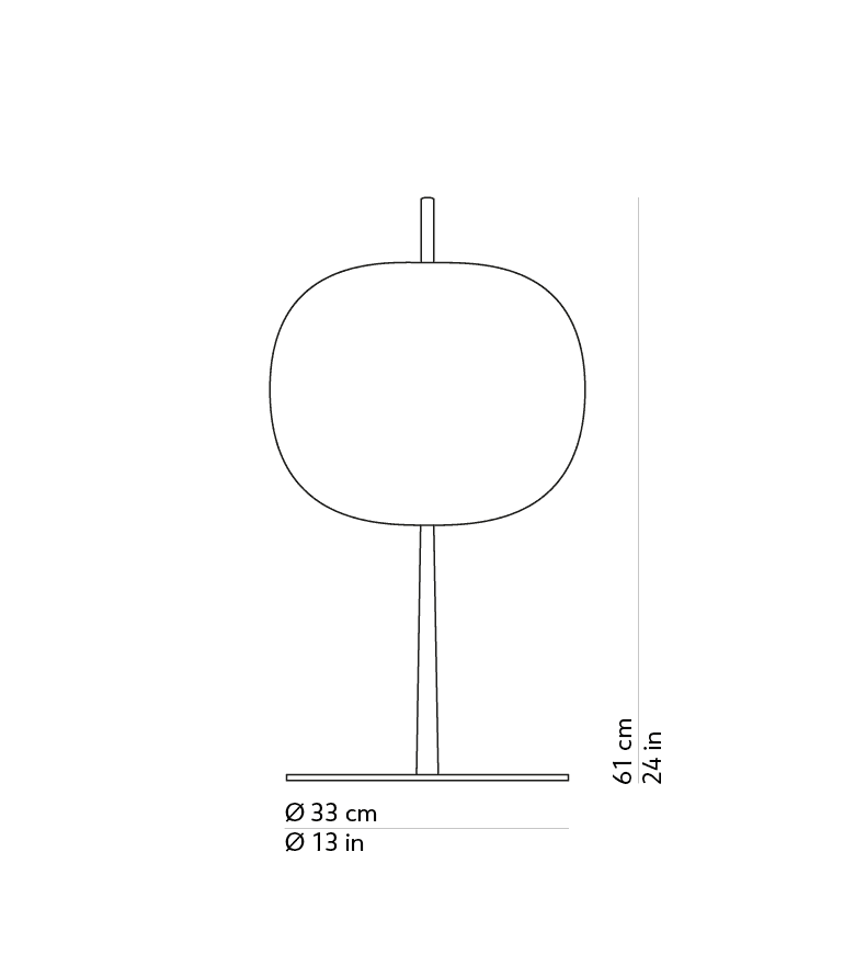 Kushi XL table - Immagine tecnica