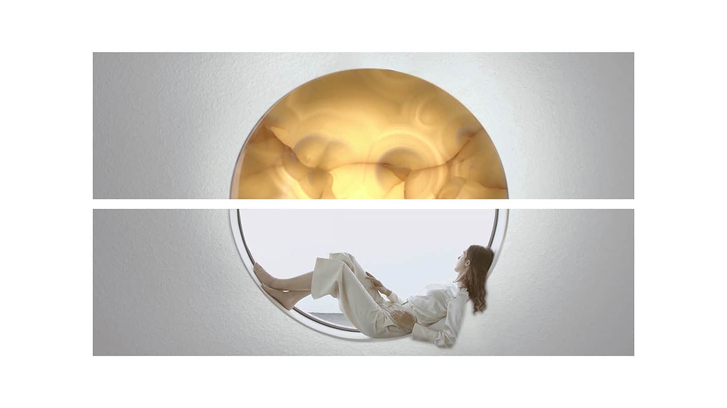 Frame video con lampada Azou