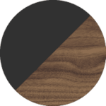 dark grey + wood finish