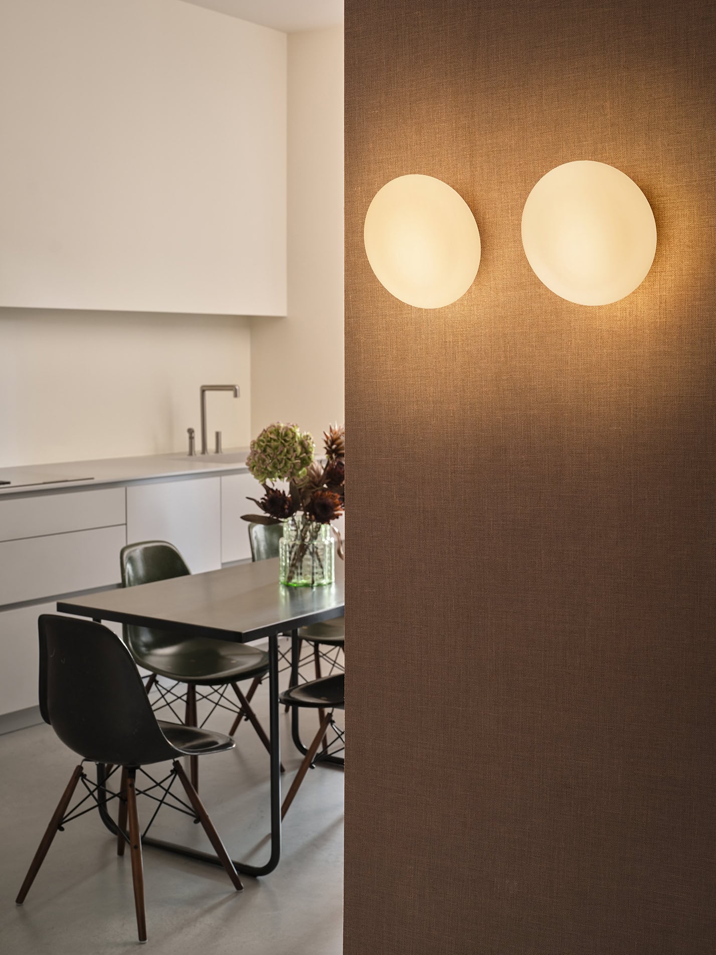 Cucina con lampada IP55