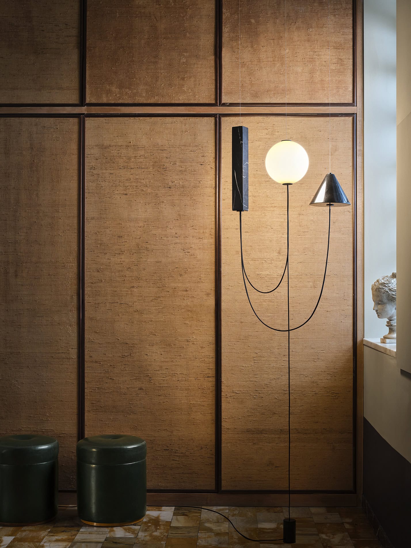 Ingresso con lampada Mars Floor