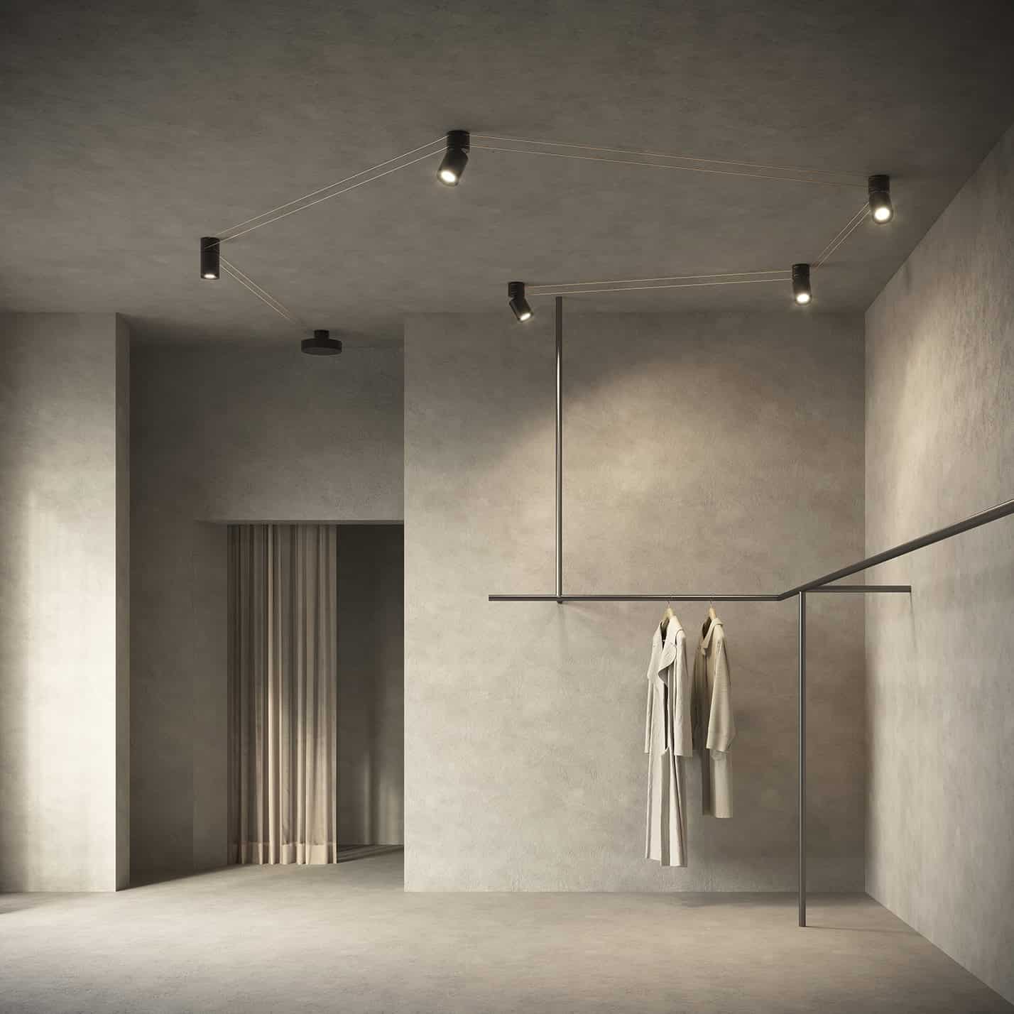 Retail con lampade Mitos